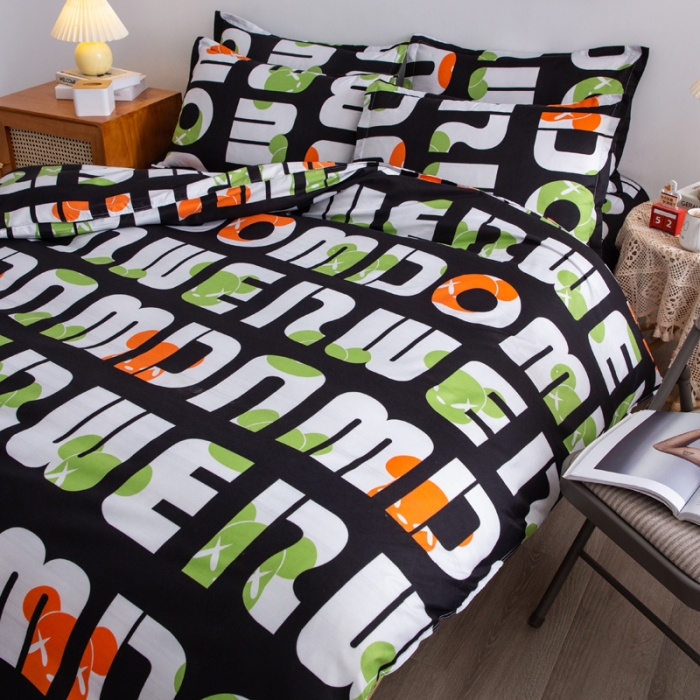 91家纺网 家纺一手货源 找家纺 乐居坊 2025新款芦荟棉单被套 暴力迷彩