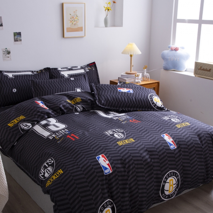 91家纺网 家纺一手货源 找家纺 乐居坊 2025新款芦荟棉单被套 布鲁克林