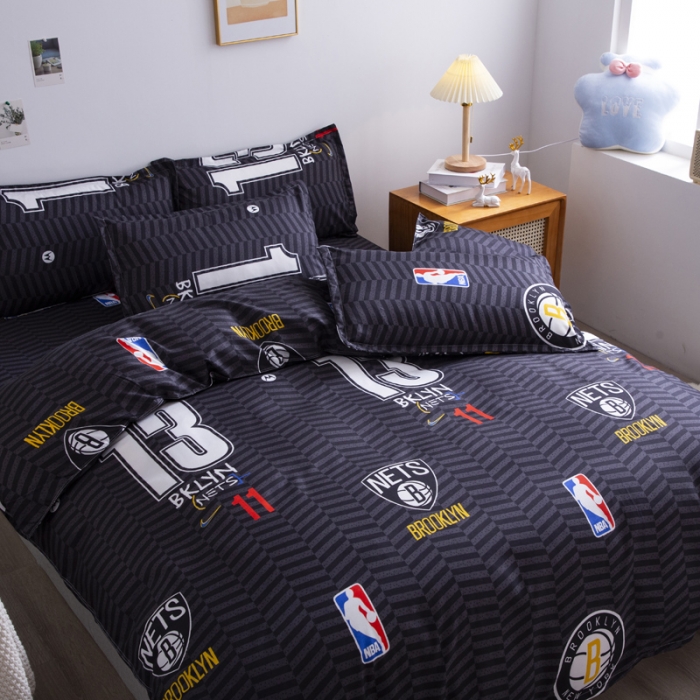 91家纺网 家纺一手货源 找家纺 乐居坊 2025新款芦荟棉单被套 布鲁克林