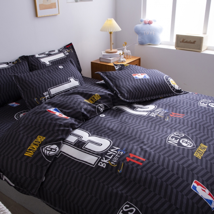 91家纺网 家纺一手货源 找家纺 乐居坊 2025新款芦荟棉单被套 布鲁克林