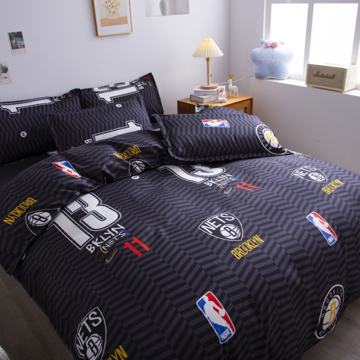 91家纺网 家纺一手货源 找家纺 乐居坊 2025新款芦荟棉单被套 布鲁克林