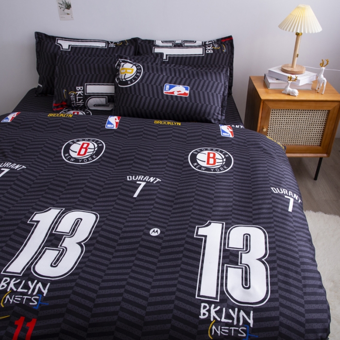 91家纺网 家纺一手货源 找家纺 乐居坊 2025新款芦荟棉单被套 布鲁克林