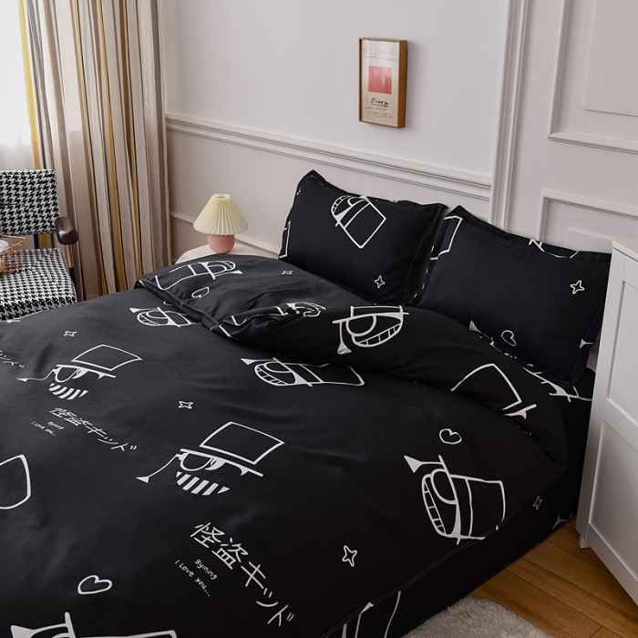 91家纺网 家纺一手货源 找家纺 乐居坊 2025新款芦荟棉单被套 怪盗基德