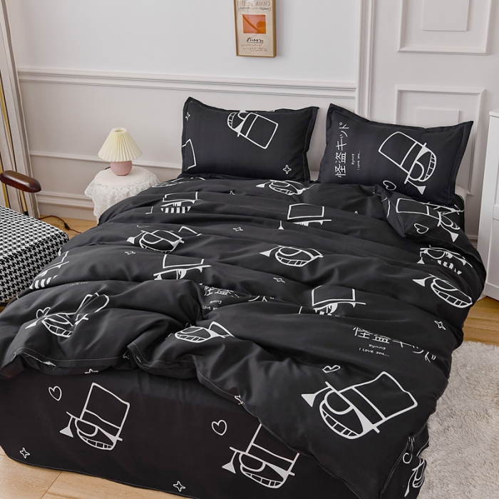 91家纺网 家纺一手货源 找家纺 乐居坊 2025新款芦荟棉单被套 怪盗基德