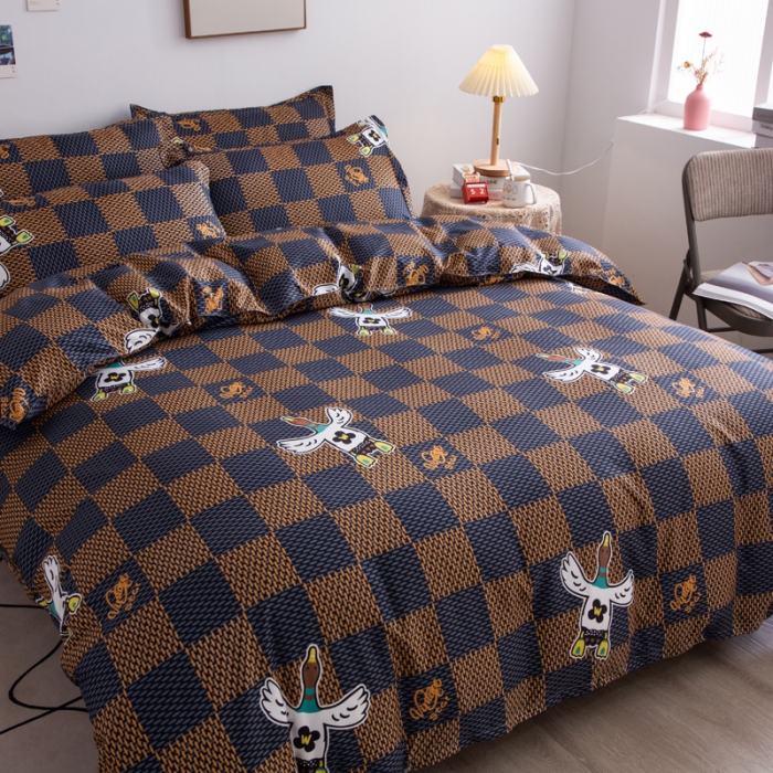 91家纺网 家纺一手货源 找家纺 乐居坊 2025新款芦荟棉单被套 轻奢风