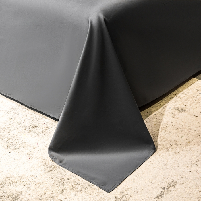 91家纺网 家纺一手货源 找家纺 蓝巢家纺2021新款60支全棉长绒棉皇家系列四件套皇家高级灰