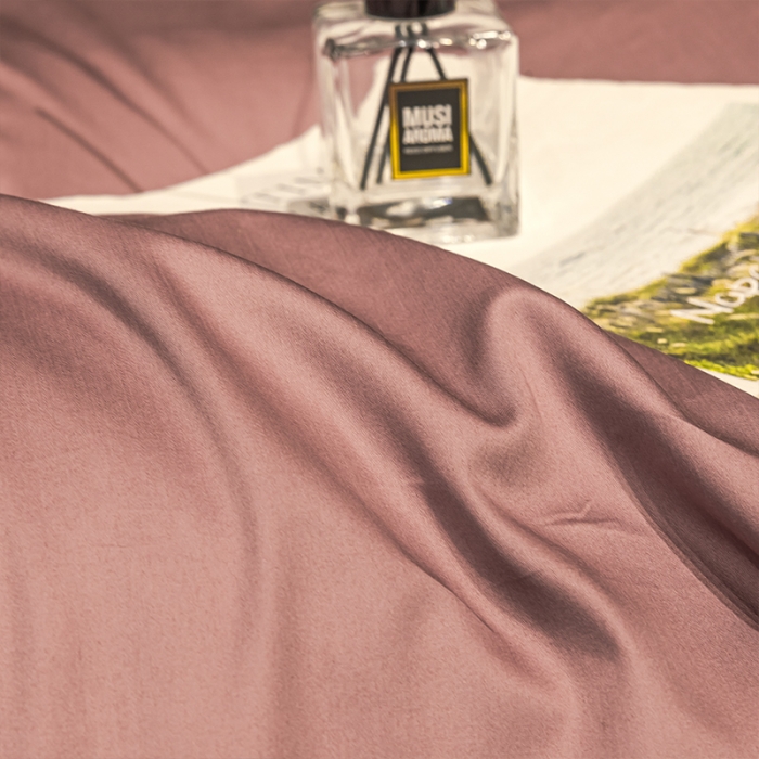 91家纺网 家纺一手货源 找家纺 蓝巢 2021新款60支全棉长绒棉皇家系列四件套皇家-深豆沙