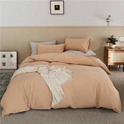 91家纺网 家纺一手货源 找家纺 总新款100S加厚磨毛云朵绣花四件套