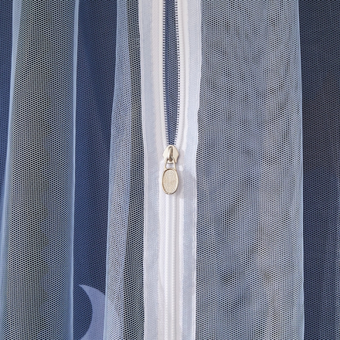 91家纺网 家纺一手货源 找家纺 迪凡保罗蚊帐 2021新款C14导轨遮光帘学生蚊帐 蓝月亮