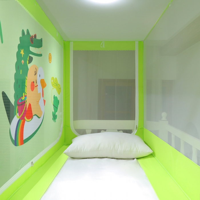 91家纺网 家纺一手货源 找家纺 迪凡保罗蚊帐 新款5824外穿杆数码印花子母蚊帐 夏日游玩