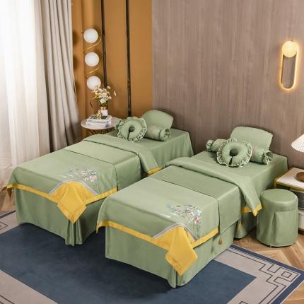 不打烊家纺 2021新款美容床罩 春风拂面-果绿