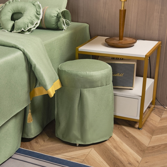 91家纺网 家纺一手货源 找家纺 不打烊家纺 2021新款美容床罩 春风拂面-果绿