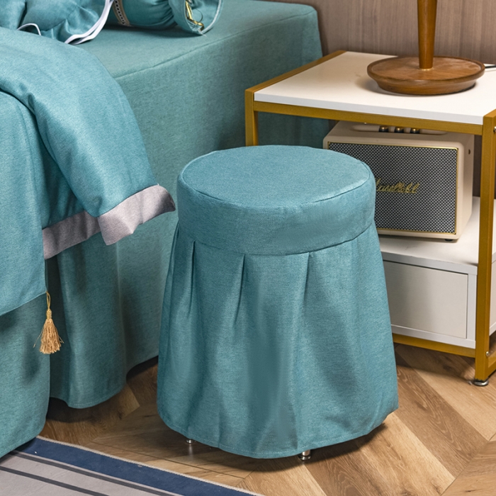 91家纺网 家纺一手货源 找家纺 不打烊家纺 2021新款美容床罩 春风拂面-孔雀绿