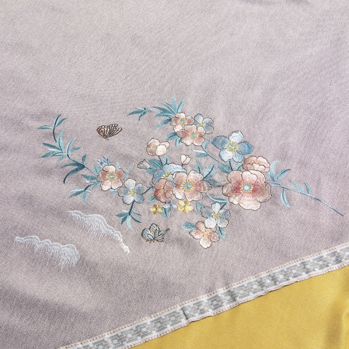 91家纺网 家纺一手货源 找家纺 不打烊家纺 2021新款美容床罩 春风拂面-灰色