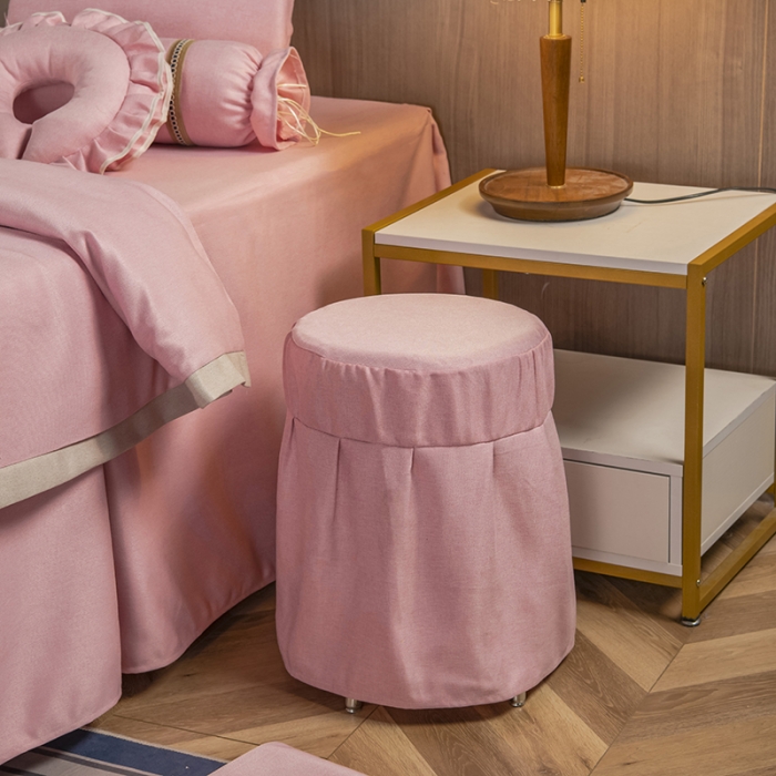 91家纺网 家纺一手货源 找家纺 不打烊家纺 2021新款美容床罩 锦绣中华-粉色