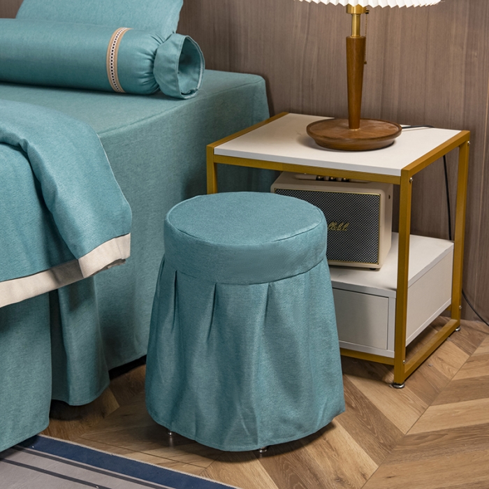 91家纺网 家纺一手货源 找家纺 不打烊家纺 2021新款美容床罩 锦绣中华-孔雀绿