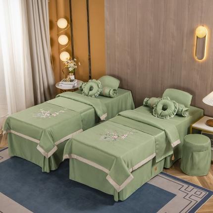 不打烊家纺 2021新款美容床罩 四季如春-果绿