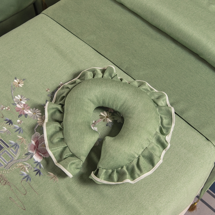 91家纺网 家纺一手货源 找家纺 不打烊家纺 2021新款美容床罩 四季如春-果绿