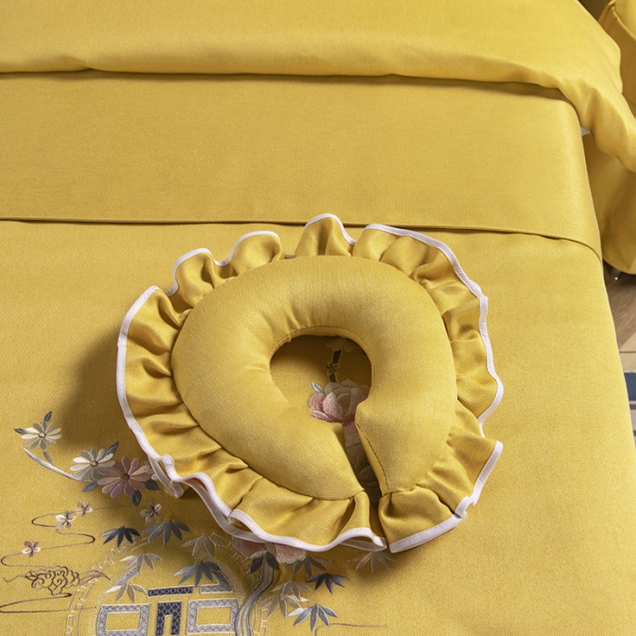 91家纺网 家纺一手货源 找家纺 不打烊家纺 2021新款美容床罩 四季如春-黄色