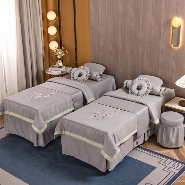 91家纺网 家纺一手货源 找家纺 不打烊家纺 2021新款美容床罩 四季如春-灰色