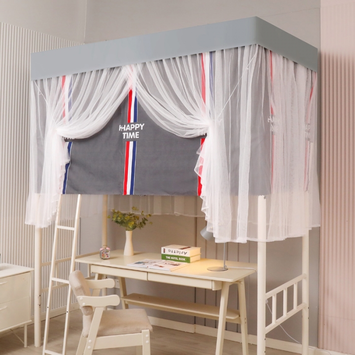 91家纺网 家纺一手货源 找家纺 迷仙巢家纺 2021新款落地学生蚊帐 LD快乐时光