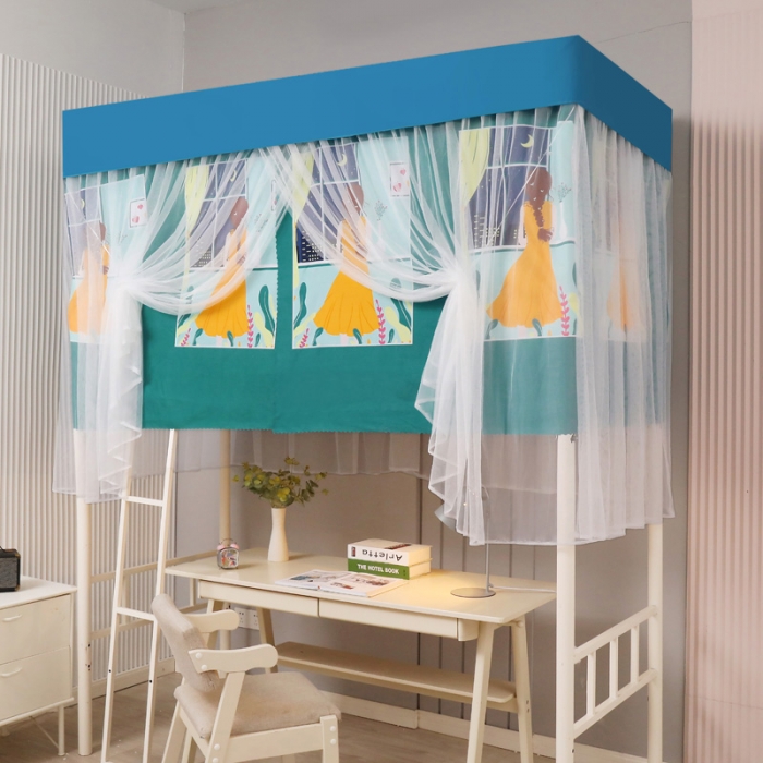 91家纺网 家纺一手货源 找家纺 迷仙巢家纺 2021新款落地学生蚊帐 LD俏佳人