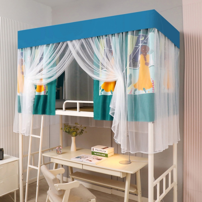 91家纺网 家纺一手货源 找家纺 迷仙巢家纺 2021新款落地学生蚊帐 LD俏佳人