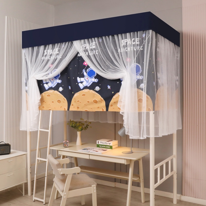 91家纺网 家纺一手货源 找家纺 迷仙巢家纺 2021新款落地学生蚊帐 LD太空人