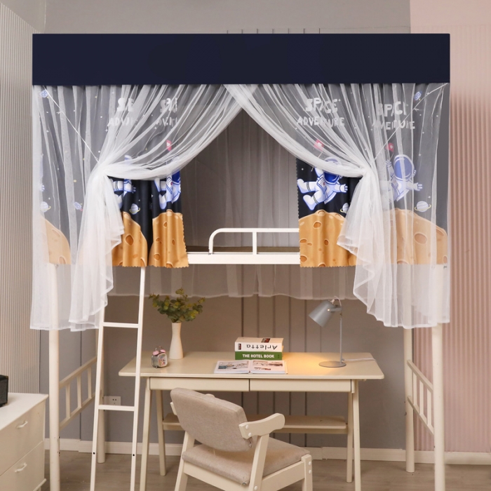 91家纺网 家纺一手货源 找家纺 迷仙巢家纺 2021新款落地学生蚊帐 LD太空人