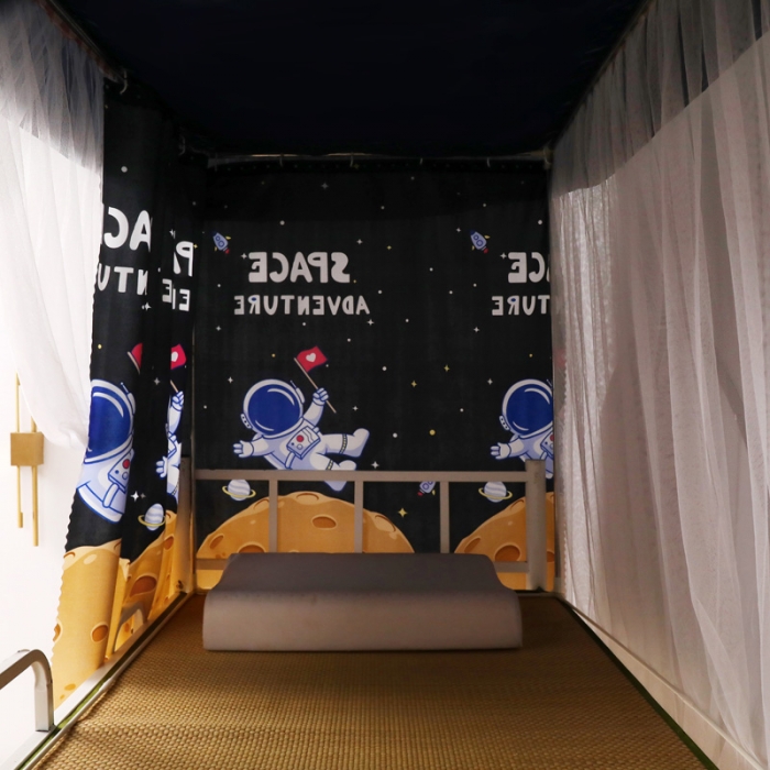 91家纺网 家纺一手货源 找家纺 迷仙巢家纺 2021新款落地学生蚊帐 LD太空人