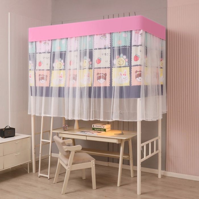 91家纺网 家纺一手货源 找家纺 迷仙巢家纺 2021新款落地学生蚊帐 LD元气少女