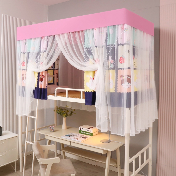 91家纺网 家纺一手货源 找家纺 迷仙巢家纺 2021新款落地学生蚊帐 LD元气少女