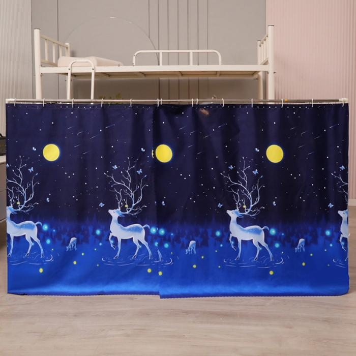 91家纺网 家纺一手货源 找家纺 迷仙巢家纺 2021新款落地学生蚊帐 LD月光鹿