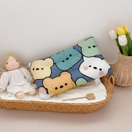 91家纺网 家纺一手货源 找家纺 鱼宝 2021新款全棉豆豆枕30*50cm 贝斯熊