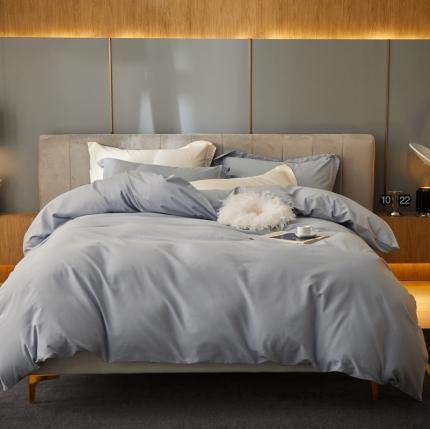 涞澳家纺 2021新款50支磨绒纯色四件套-风格一 北极蓝