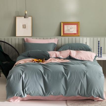 91家纺网 家纺一手货源 找家纺 （总）涞澳家纺 2021新款50支磨绒双拼四件套