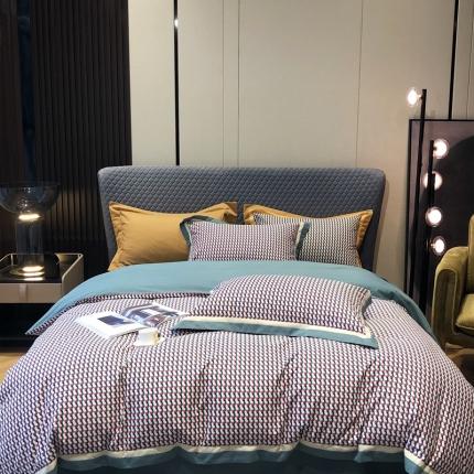 91家纺网 家纺一手货源 找家纺 （总）涞澳家纺 2021新款50支磨绒印花四件套