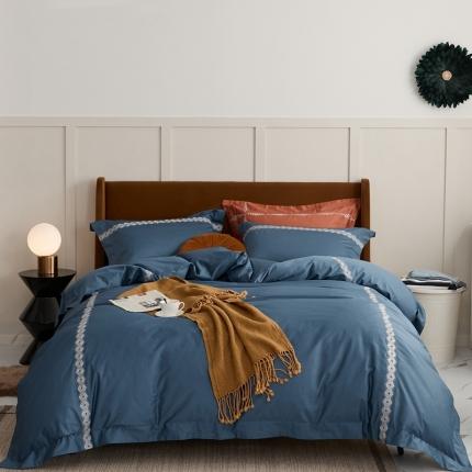 91家纺网 家纺一手货源 找家纺 （总）涞澳家纺 2021新款50支全棉绣花四件套