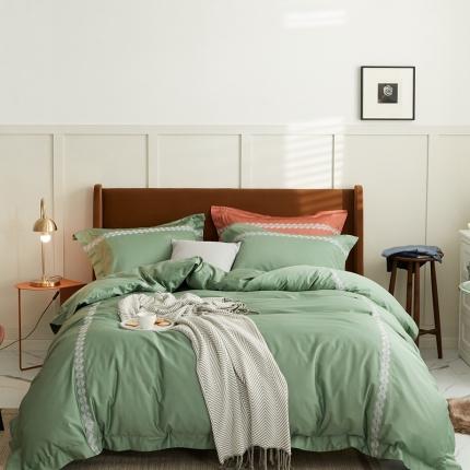 91家纺网 家纺一手货源 找家纺 （总）涞澳家纺 2021新款50支全棉绣花四件套