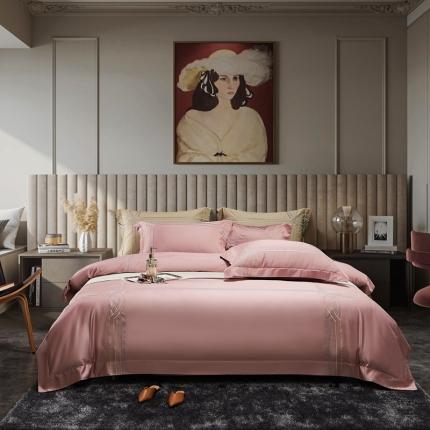 总涞澳家纺 2021新款100支全棉长绒棉工艺款四件套-摇曳