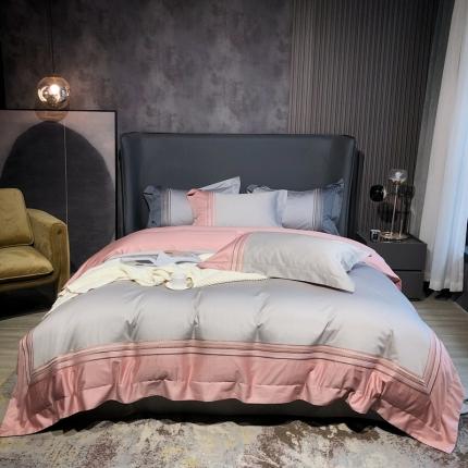 总涞澳家纺 2021新款100支全棉长绒棉工艺款四件套-典雅