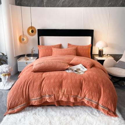 91家纺网 家纺一手货源 找家纺 （总）博纳 2021新款200g牛奶绒四件套系列