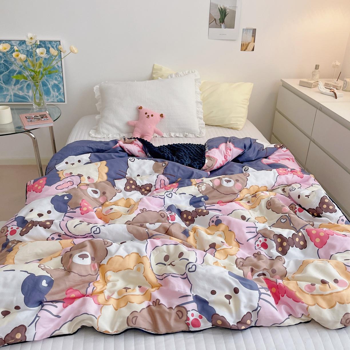 91家纺网 家纺一手货源 找家纺 星期八2021新款豆豆被冬被 萌宠乐园