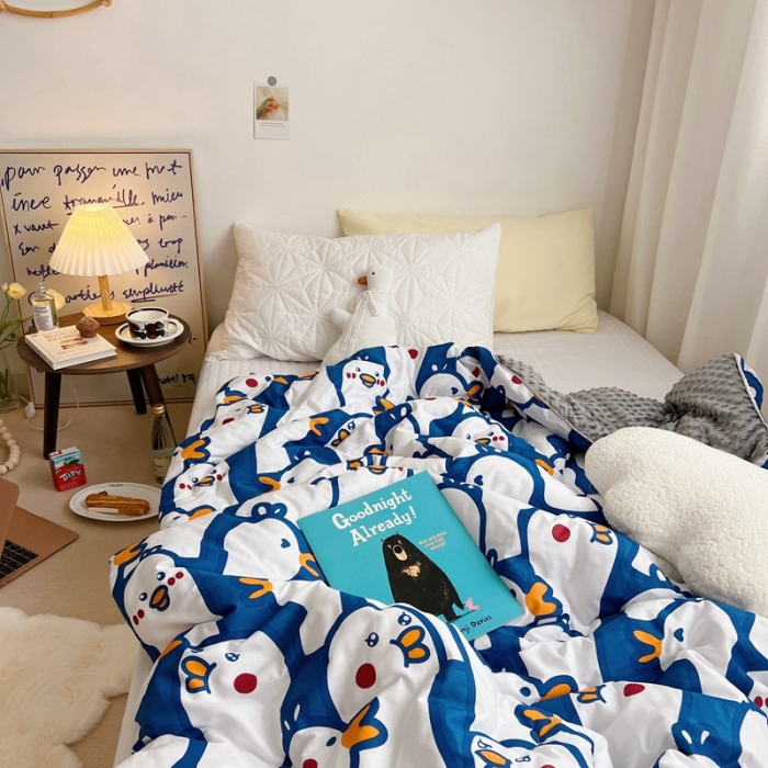 91家纺网 家纺一手货源 找家纺 星期八2021新款豆豆被冬被 小鸭子