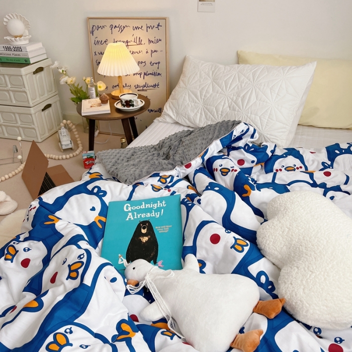 91家纺网 家纺一手货源 找家纺 星期八2021新款豆豆被冬被 小鸭子