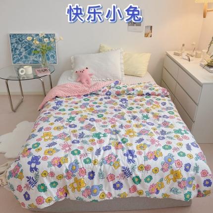 91家纺网 家纺一手货源 找家纺 星期八2021新款豆豆被冬被 快乐小兔