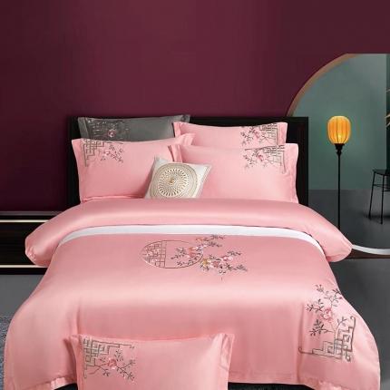 91家纺网 家纺一手货源 找家纺 （总）浩情国际2026新款100S长绒棉高端刺绣四件套