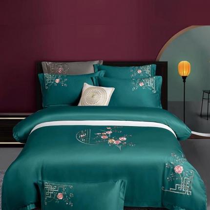 91家纺网 家纺一手货源 找家纺 （总）浩情国际2026新款100S长绒棉高端刺绣四件套