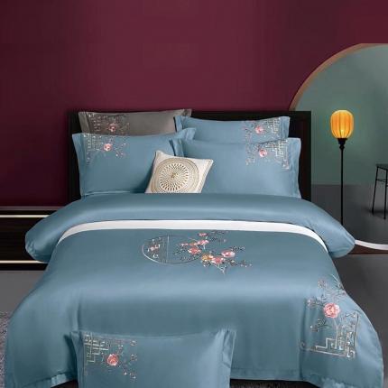 91家纺网 家纺一手货源 找家纺 （总）浩情国际2026新款100S长绒棉高端刺绣四件套