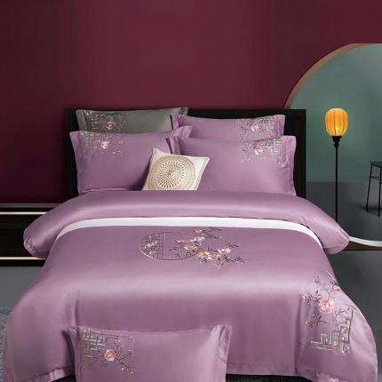 91家纺网 家纺一手货源 找家纺 （总）浩情国际2026新款100S长绒棉高端刺绣四件套